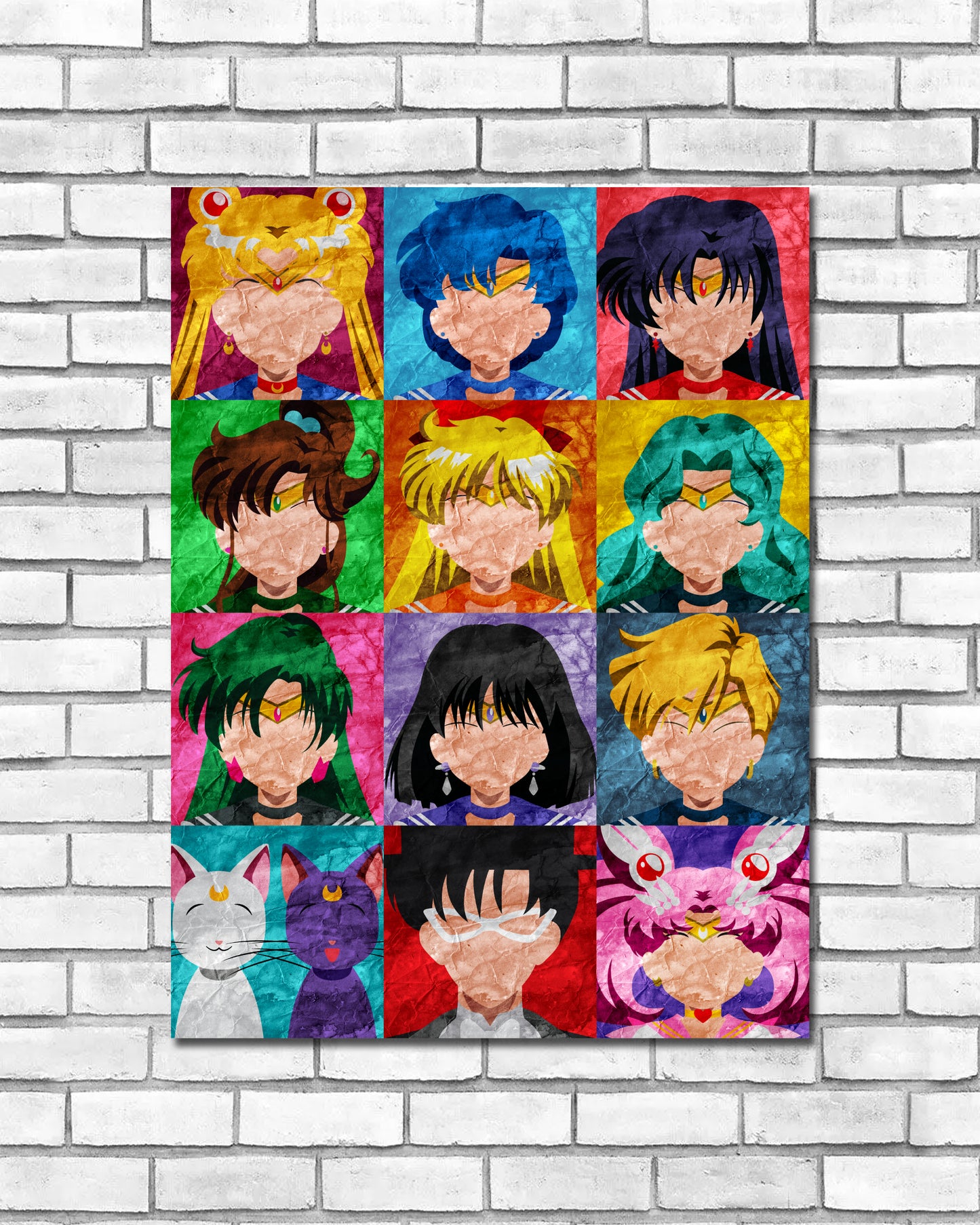 Collage Art Print - Sailor Moon