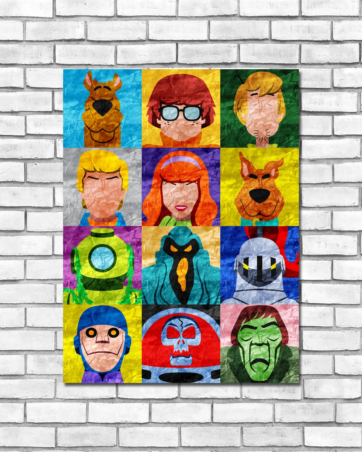 Collage Art Print - Scooby-Doo