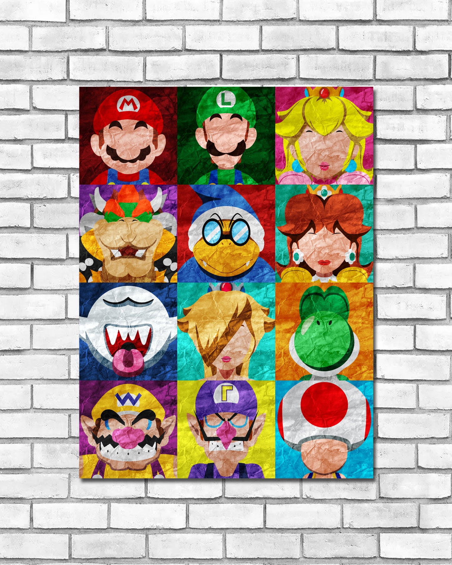 Collage Art Print - Super Mario Bros