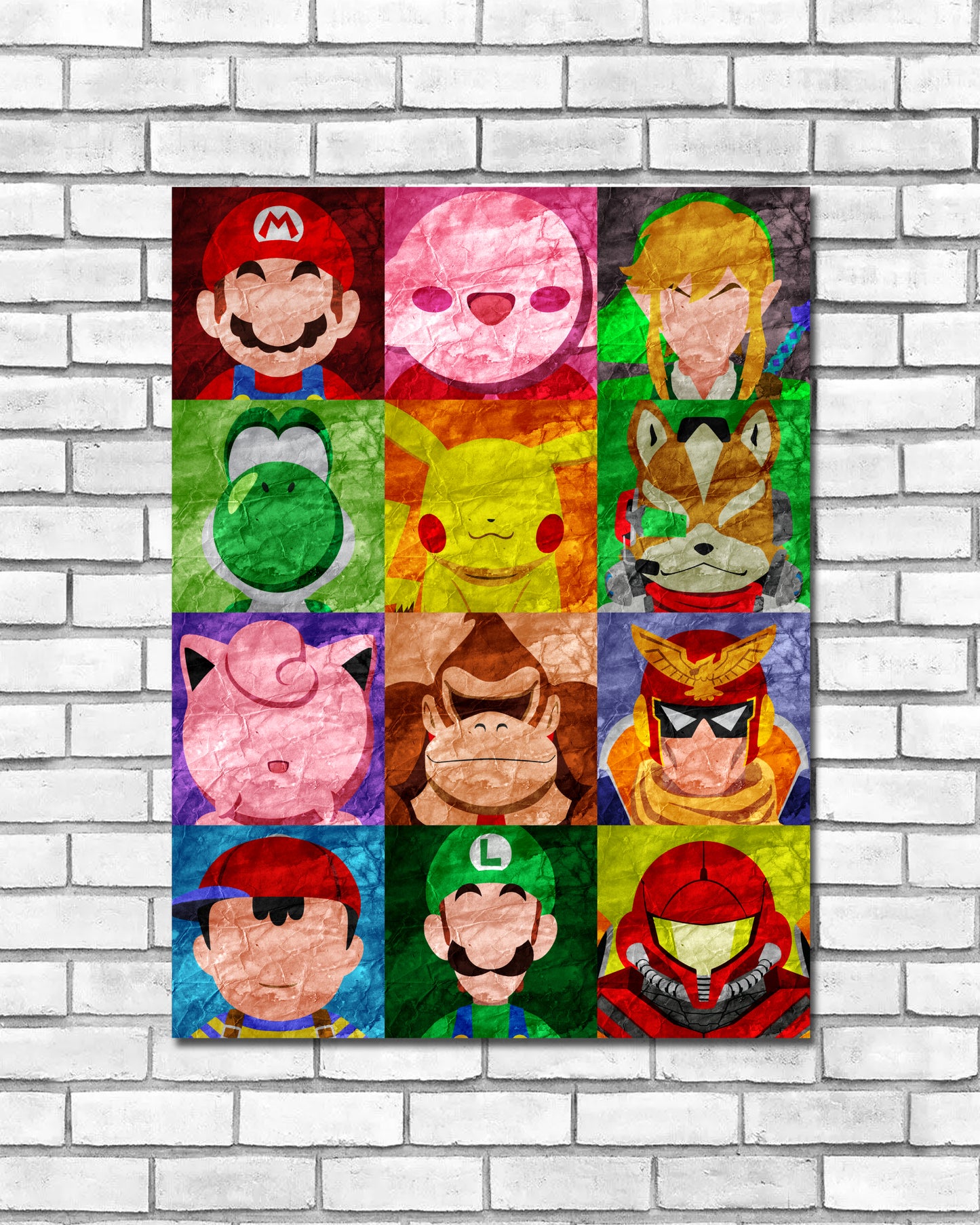 Collage Art Print - Super Smash Bros