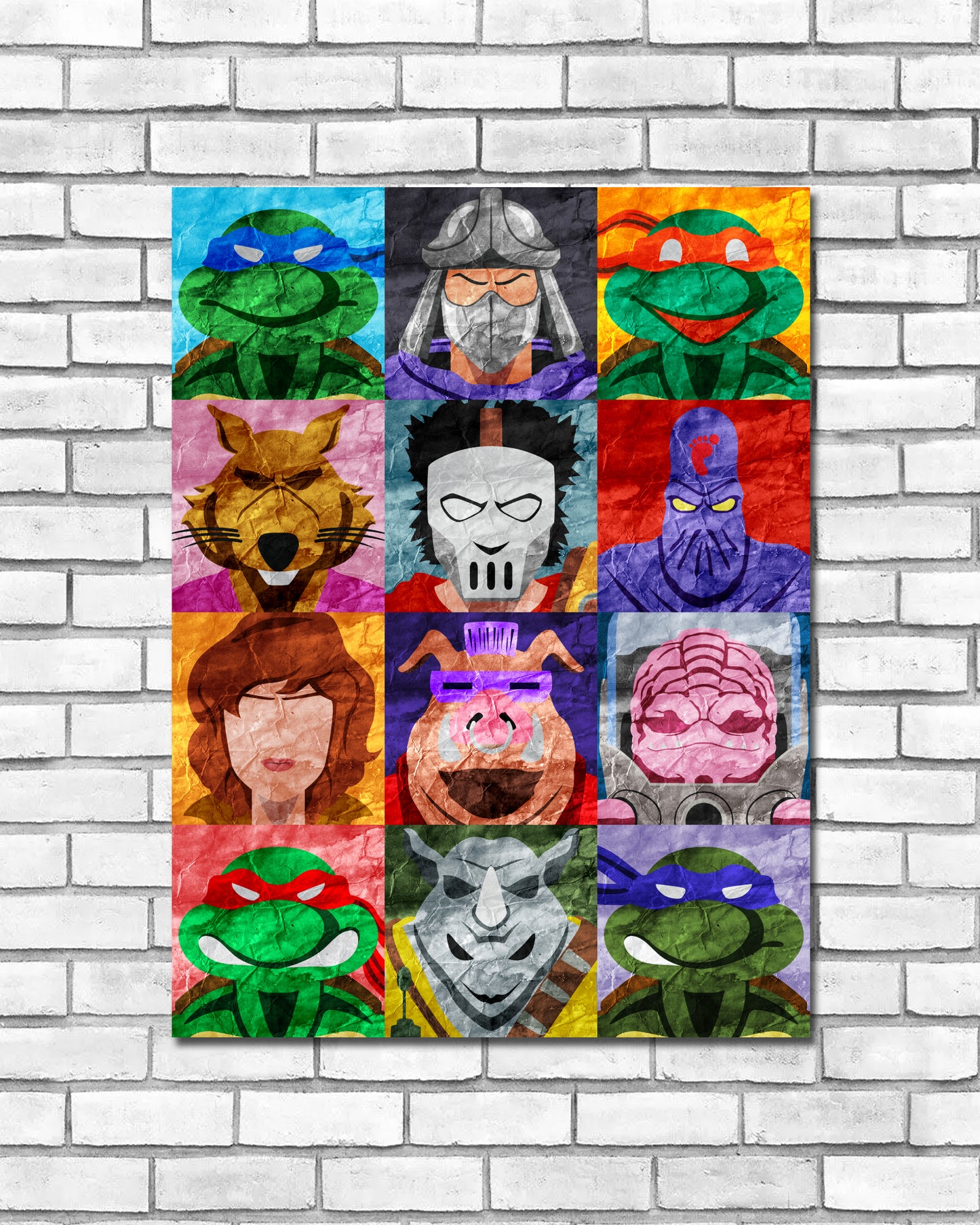 Collage Art Print - TMNT