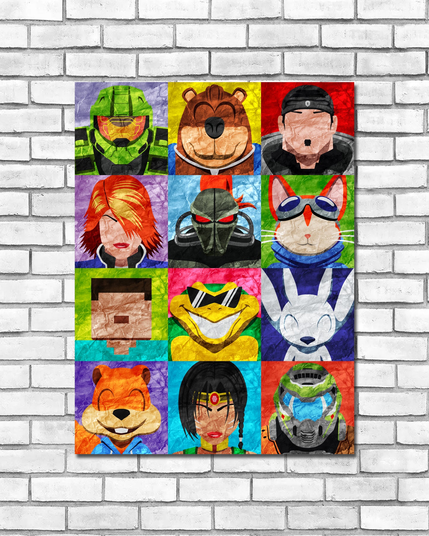 Collage Art Print - Xbox